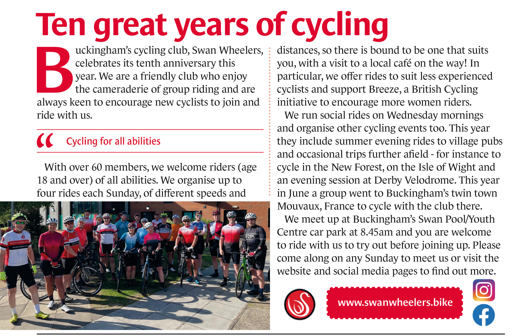 Swan Wheelers AugSept25